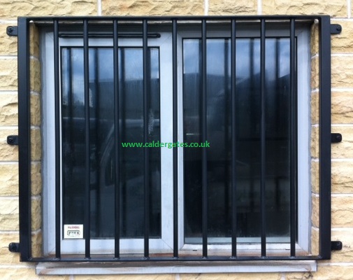 Metal window grill to meet insurance requirements